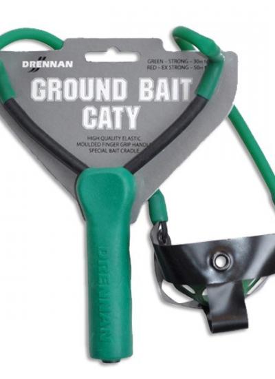 The Green Ground Bait Caty has soft latex for 30m to 60m ranges